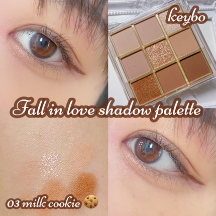 KEYBO FALL IN LOVE SHADOW PALETTE/keybo/アイシャドウパレットを使ったクチコミ(1枚目)