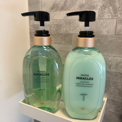 ミラクルズ うるおいブースト シャンプー/トリートメント トリートメント 440g/パンテーン/市販シャンプーを使ったクチコミ(1枚目)