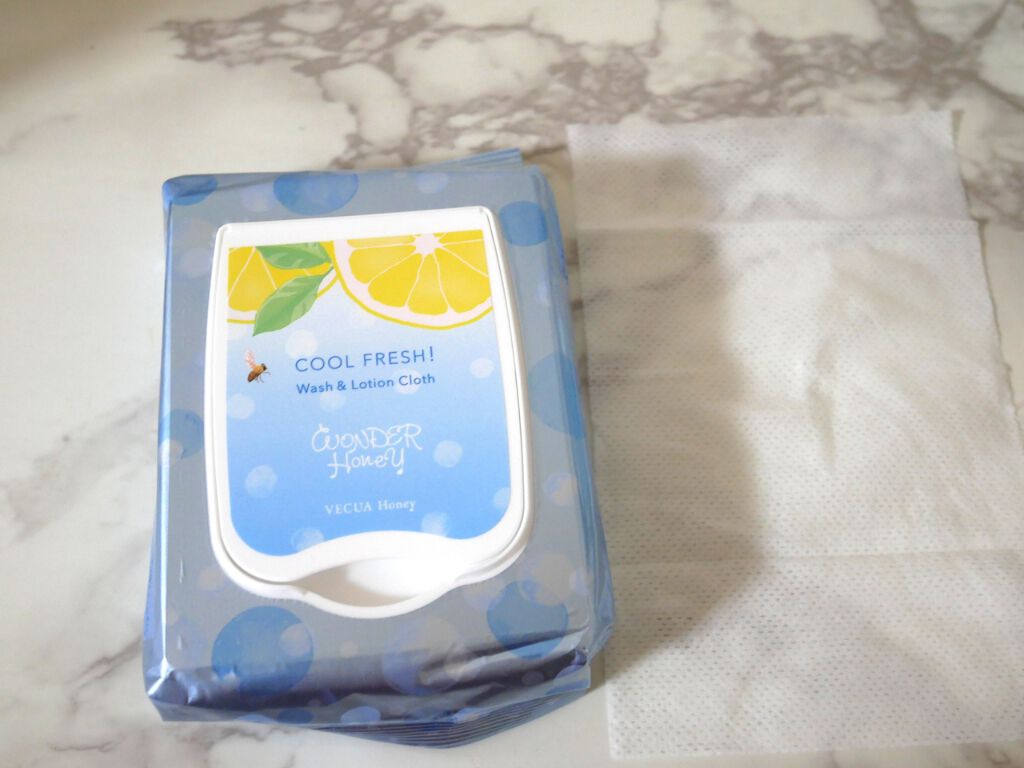 ワンダーハニー 爽快・洗顔&化粧水シート/VECUA Honey/クレンジングシートを使ったクチコミ（3枚目）