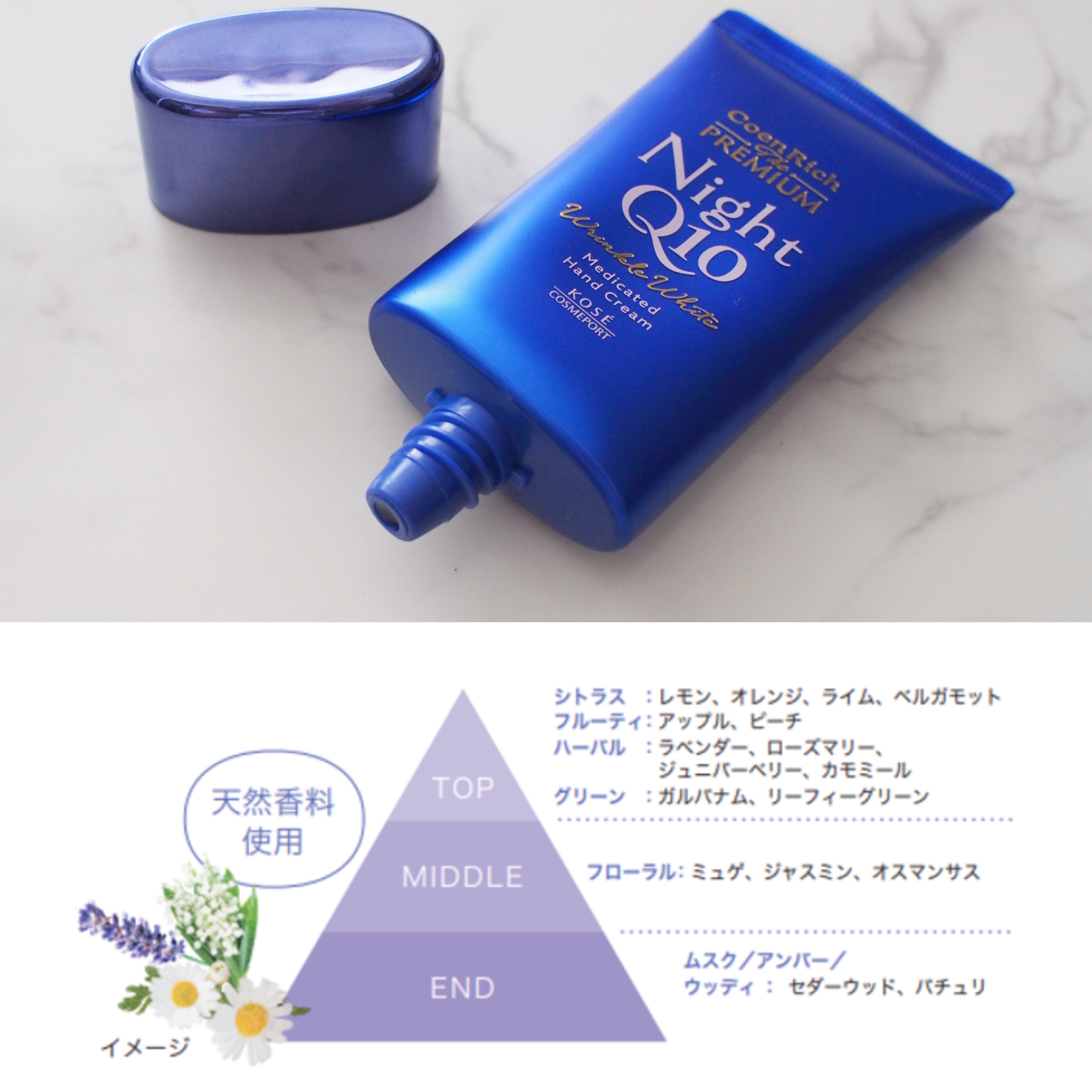 コエンリッチ　ザ　プレミアム 薬用リンクルナイト　ハンドクリーム 【医薬部外品】/コエンリッチQ10/ハンドクリームを使ったクチコミ（2枚目）