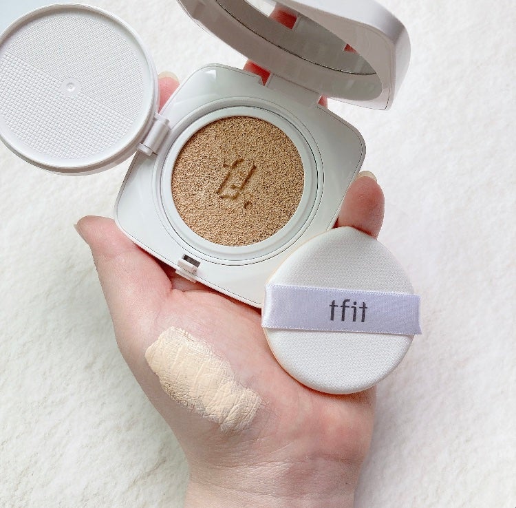 レイヤリングフィットカバークッションEX/TFIT/クッションファンデーションを使ったクチコミ(2枚目)