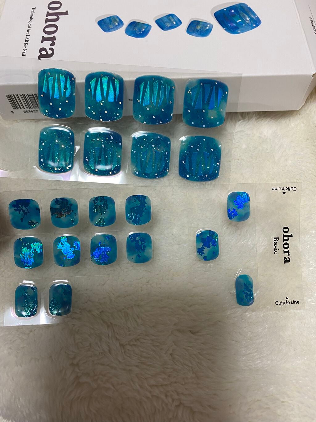 セミキュアジェルネイル(ハンド)/ohora/ネイルシールを使ったクチコミ(3枚目)