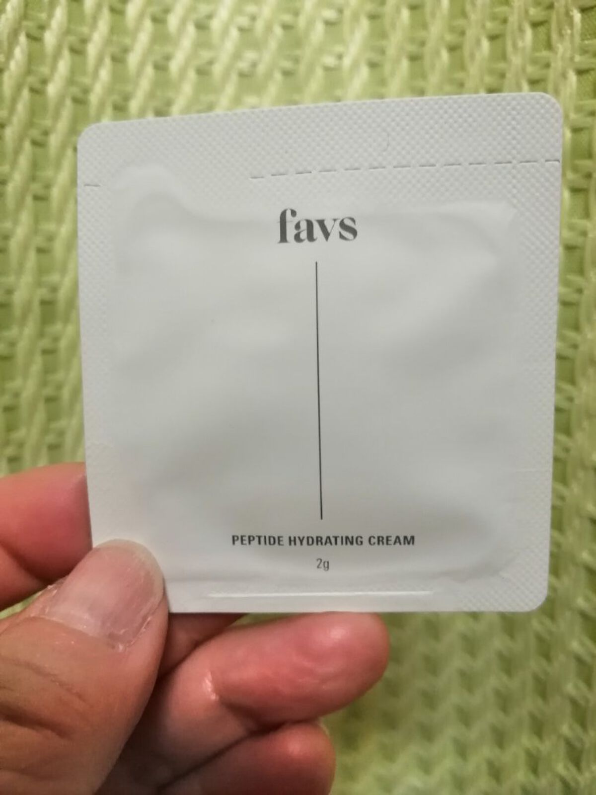 ペプチドハイドレーティングクリーム/favs/フェイスクリームを使ったクチコミ（1枚目）