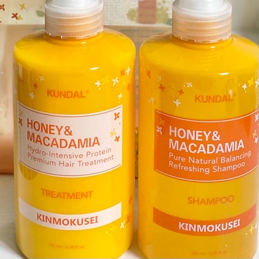 KUNDAL H＆Mシャンプートリートメントセット（キンモクセイの香り）のクチコミ「\ 数量限定！金木犀の香りで楽しくヘアケア /
kundal Honey Macadamia .....」（3枚目）