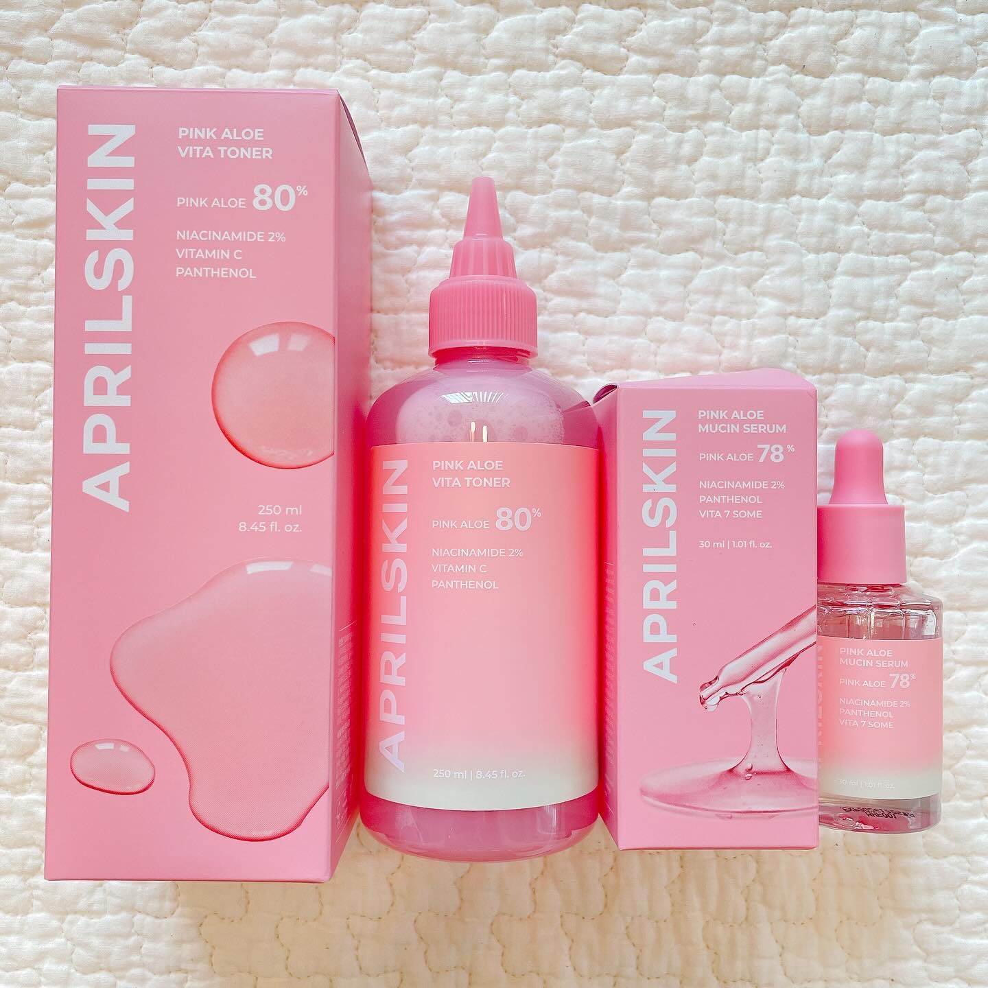 ピンクアロエビタトナー/APRILSKIN/化粧水を使ったクチコミ（1枚目）