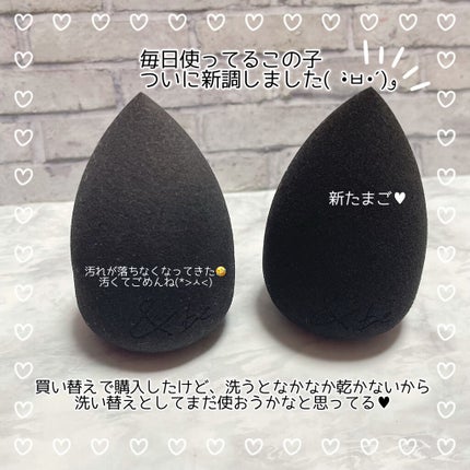 &be ブラックスポンジ/&be/パフ・スポンジを使ったクチコミ(2枚目)