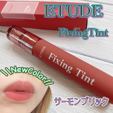 フィクシングティント サーモンブリック（新パッケージ）/ETUDE/口紅を使ったクチコミ（1枚目）