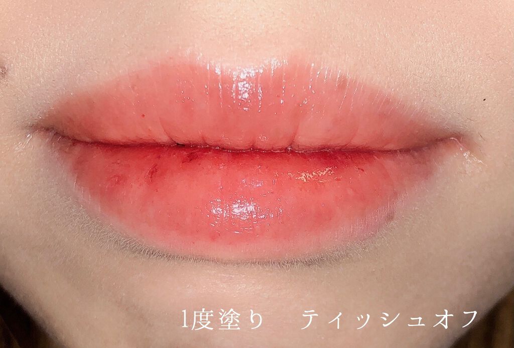 グラスティングウォーターティント 韓服エディション/rom&nd/リップティントを使ったクチコミ(3枚目)