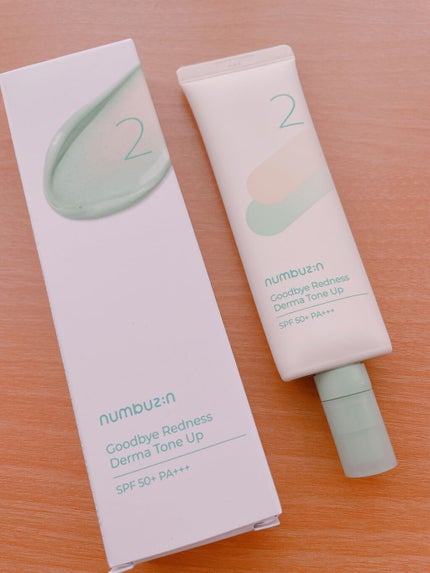 2番 赤みカバーグリーントーンアップクリーム/numbuzin/化粧下地を使ったクチコミ(1枚目)