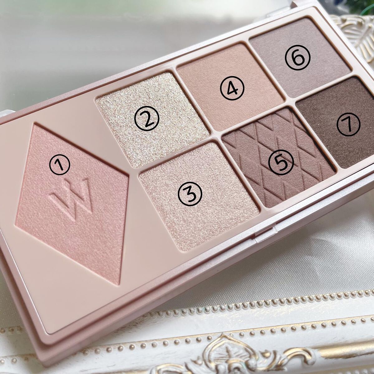 ウォンジョンヨ W デイリームードアップパレット /Wonjungyo/アイシャドウパレットを使ったクチコミ(2枚目)