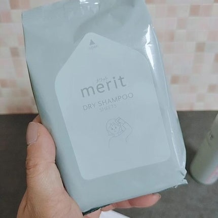 メリット ドライシャンプーシート すっきり爽快タイプ/メリット/ドライシャンプーを使ったクチコミ(4枚目)