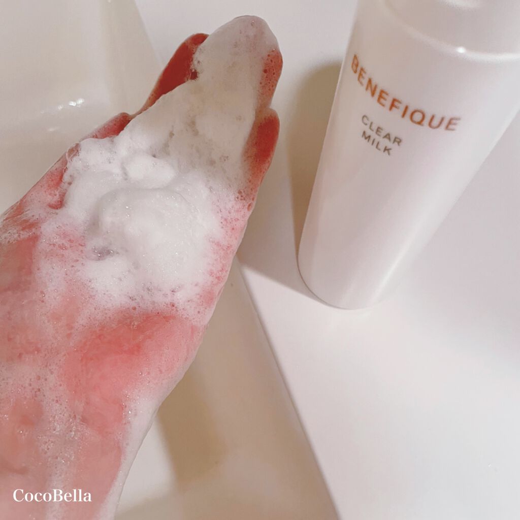 クリアミルク/BENEFIQUE/その他洗顔料を使ったクチコミ（2枚目）