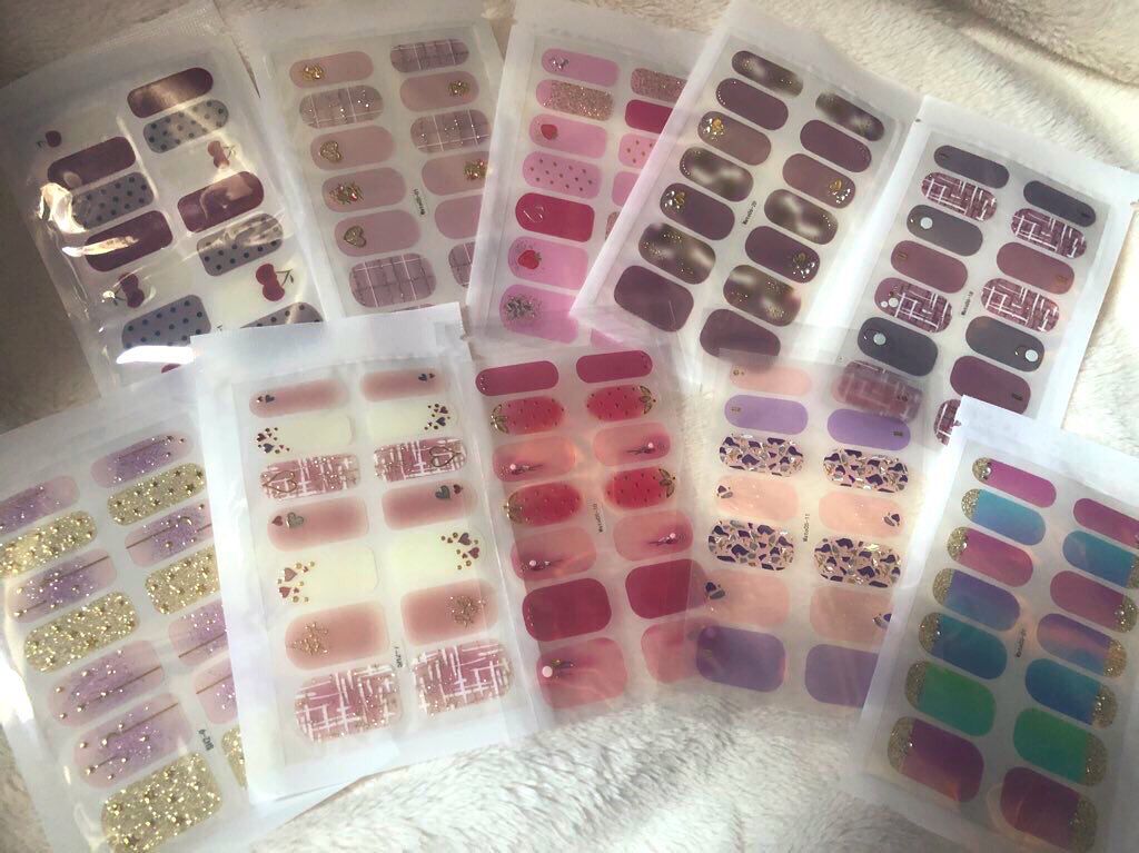 ネイルシール/Qoo10/ネイルシールを使ったクチコミ（2枚目）