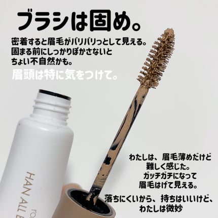 ハンオールブロウカラ/rom&nd/眉マスカラを使ったクチコミ(4枚目)