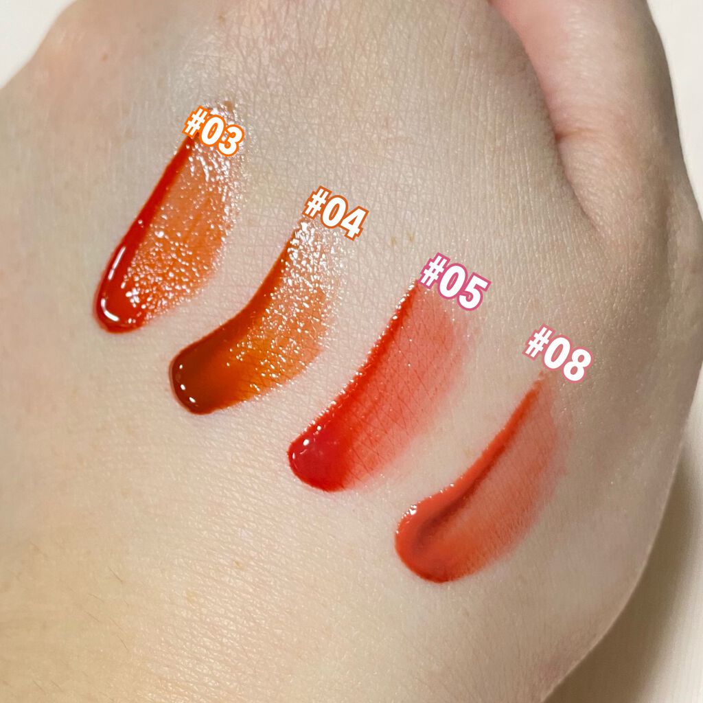 グラスティングウォーターティント/rom&nd/リップティントを使ったクチコミ（2枚目）