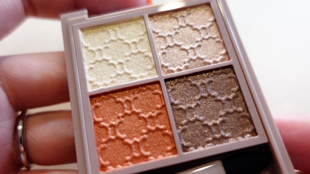 グロッシーリッチ アイズ N OR-2 ブラウニッシュオレンジ系/Visée/アイシャドウパレットを使ったクチコミ（3枚目）