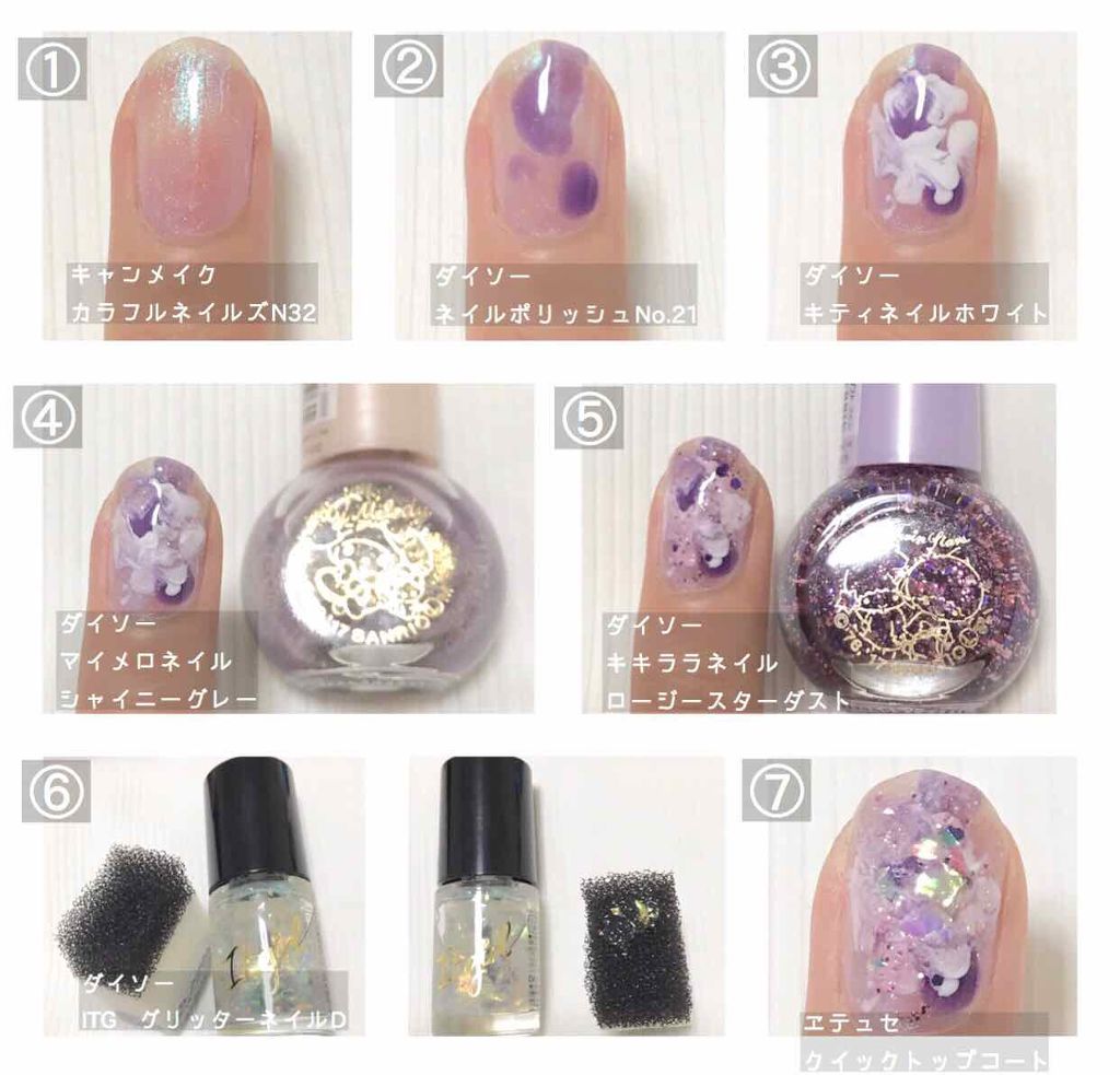 カラフルネイルズ/キャンメイク/マニキュアを使ったクチコミ（3枚目）