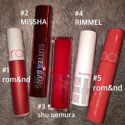 ゼロベルベットティント/rom&nd/リップティントを使ったクチコミ(1枚目)