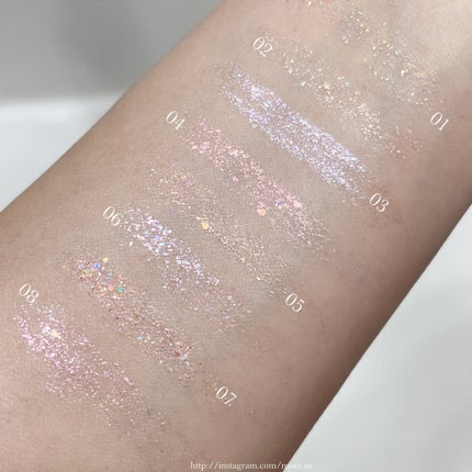 スターリット リキッドグリッター/dasique/メイクアップを使ったクチコミ(4枚目)