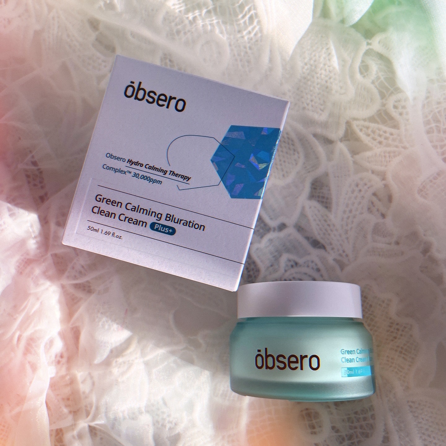 グリーンカーミングブルーレーションクリーンクーリムプラス/obsero/フェイスクリームを使ったクチコミ（1枚目）