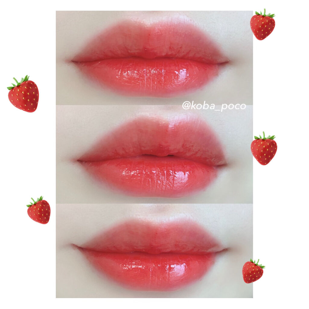 アピュー ジューシーパン ウォーターティント RD01　 ストロベリー/A’pieu/リップティントを使ったクチコミ（3枚目）