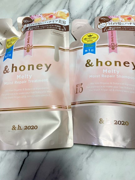 &honey Melty モイストリペア シャンプー1.0/モイストリペア ヘアトリートメント2.0/&honey/市販シャンプーを使ったクチコミ(2枚目)