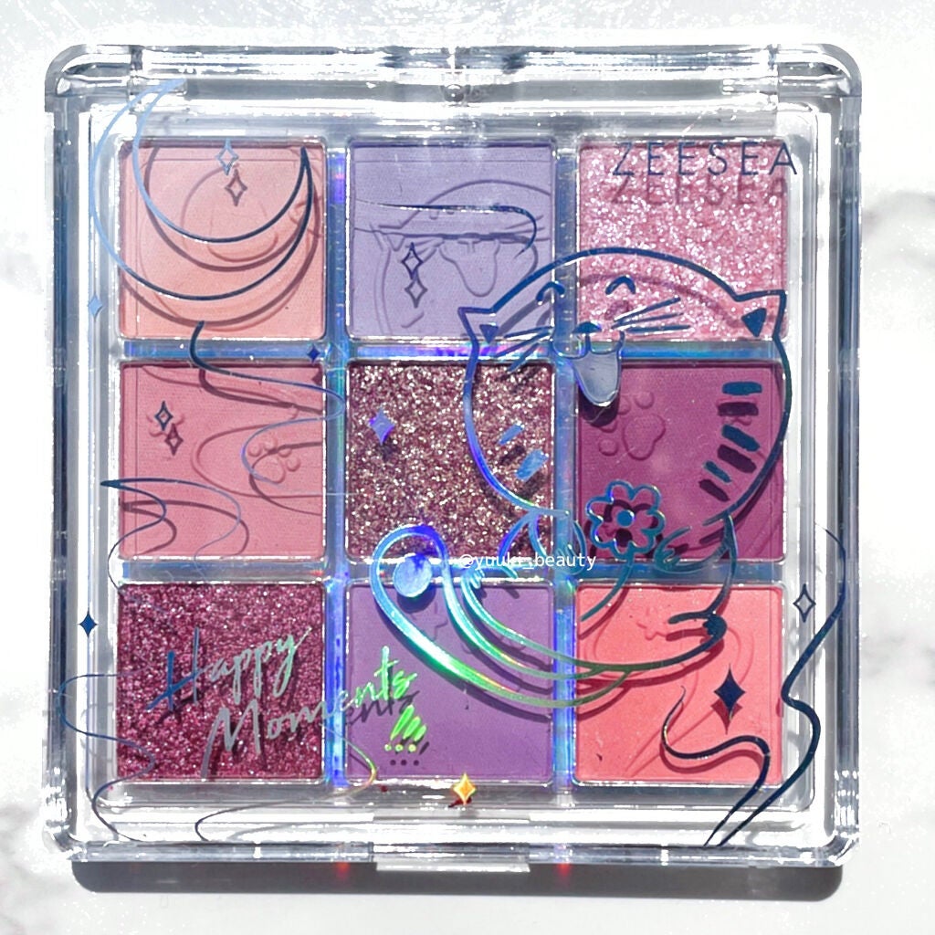 クォーツ 9色アイシャドウパレット(ドリームランドアイシャドウ)/ZEESEA/アイシャドウパレットを使ったクチコミ(4枚目)