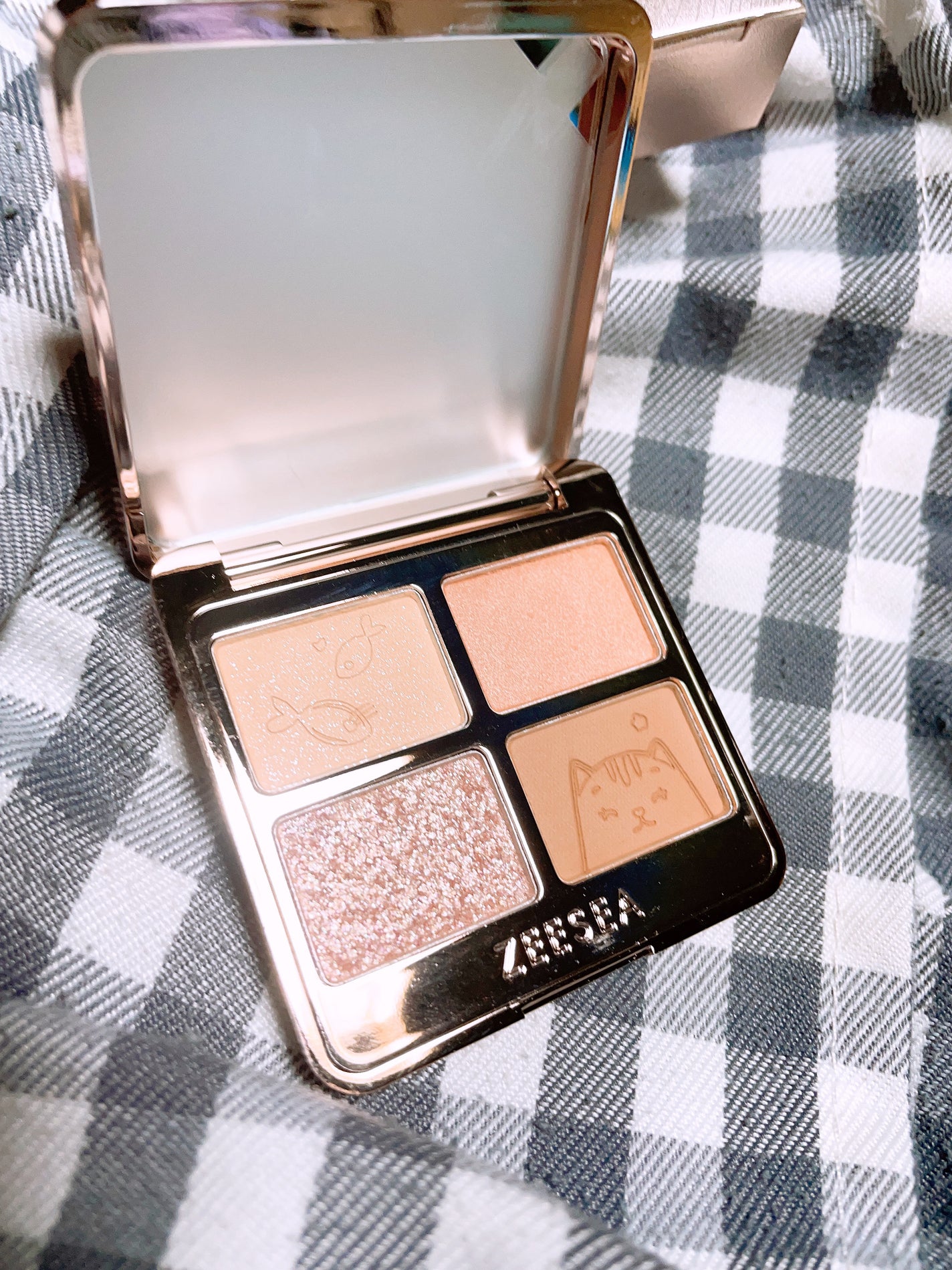 アニマルアイシャドウ(4シェード)/ZEESEA/アイシャドウパレットを使ったクチコミ(4枚目)