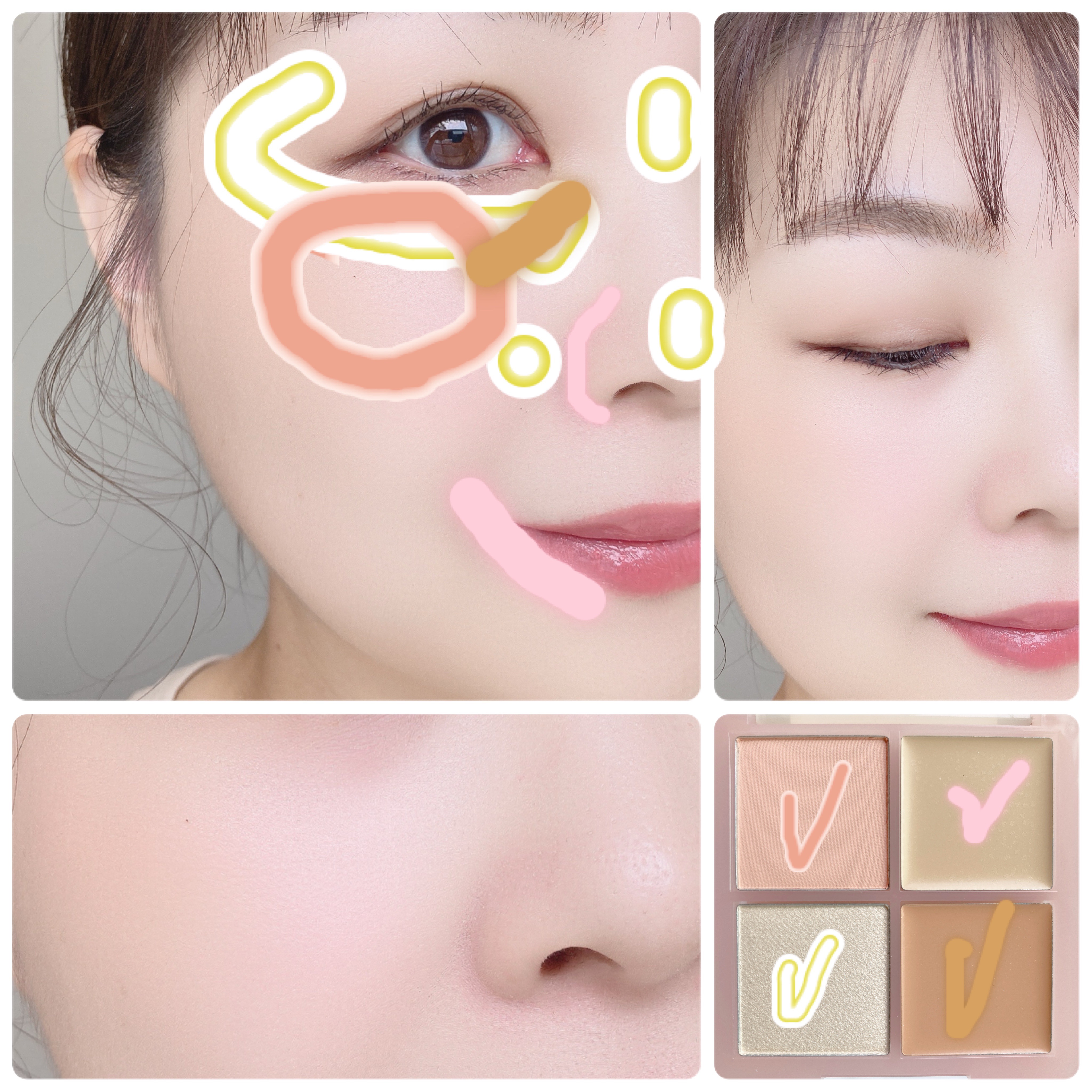 レイヤリングフェイスパレット/#CLOSET/パレットコンシーラーを使ったクチコミ（3枚目）