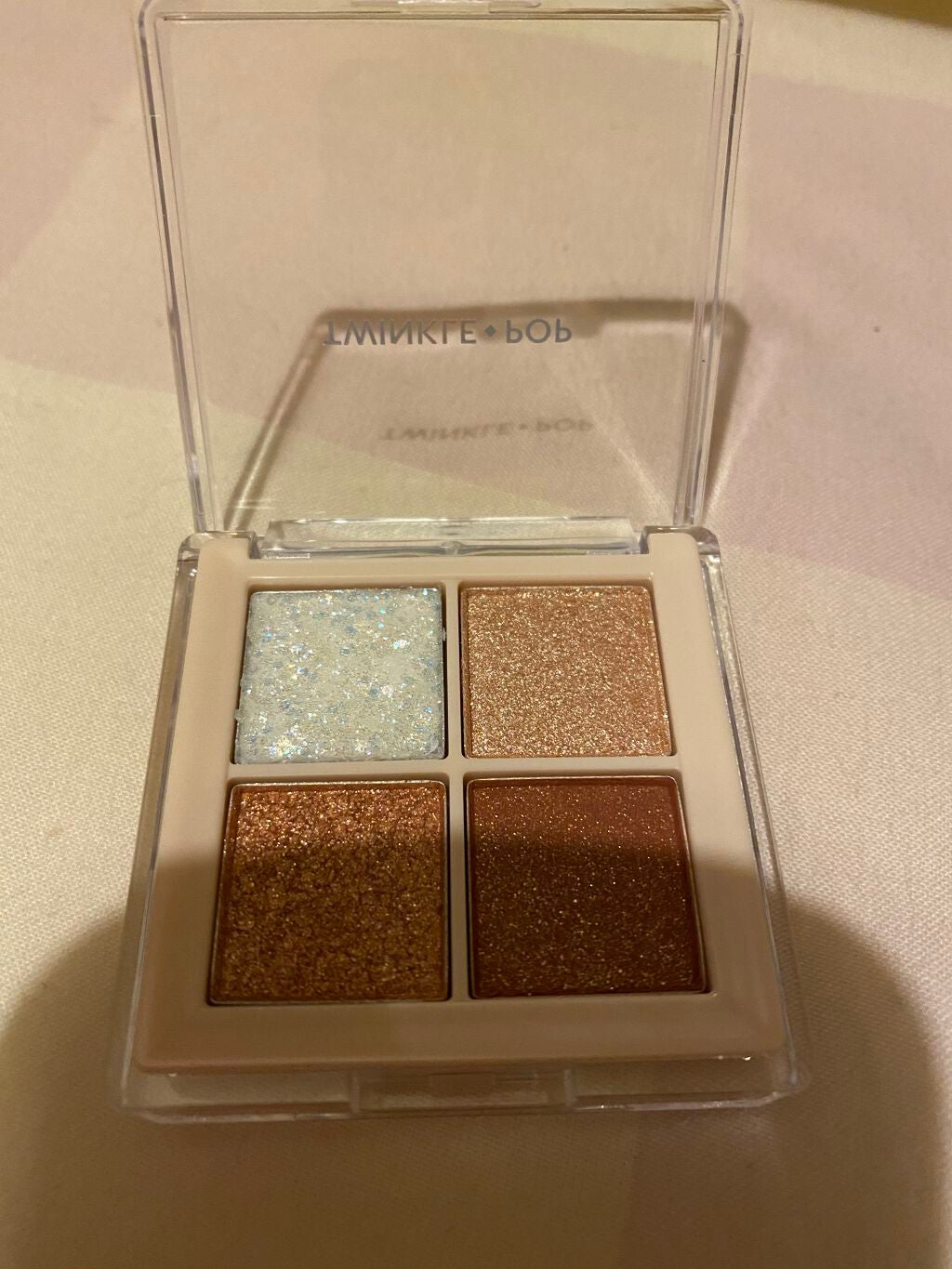 TWINKLE POP Pearl Flex Glitter Eye Palette/CLIO/アイシャドウパレットを使ったクチコミ(4枚目)