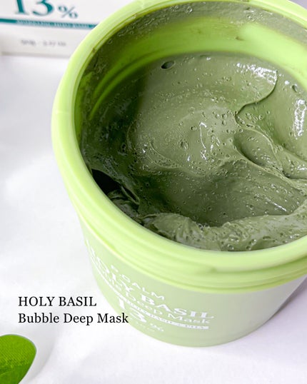 ホーリーバジル炭酸バブルパック/P.CALM/洗い流すパック・マスクを使ったクチコミ(3枚目)