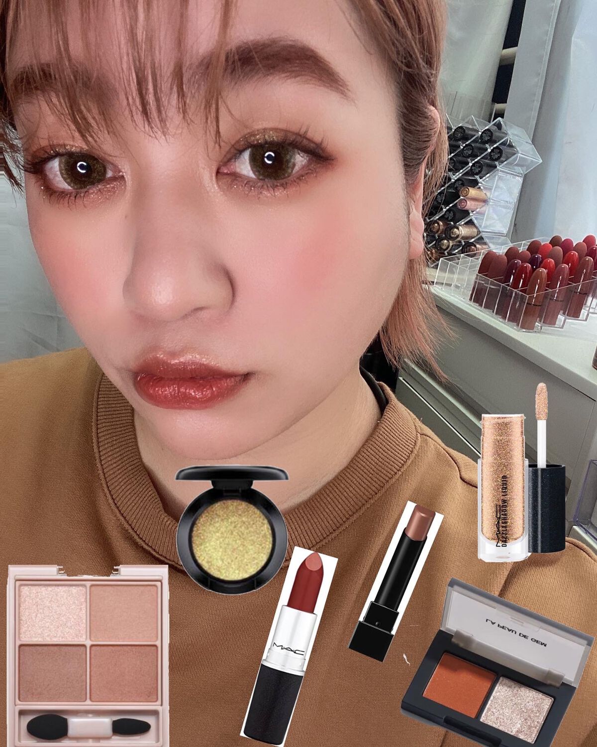 MAC メイクアップ セット リップグロス 口紅 アイシャドウ アイブロウ