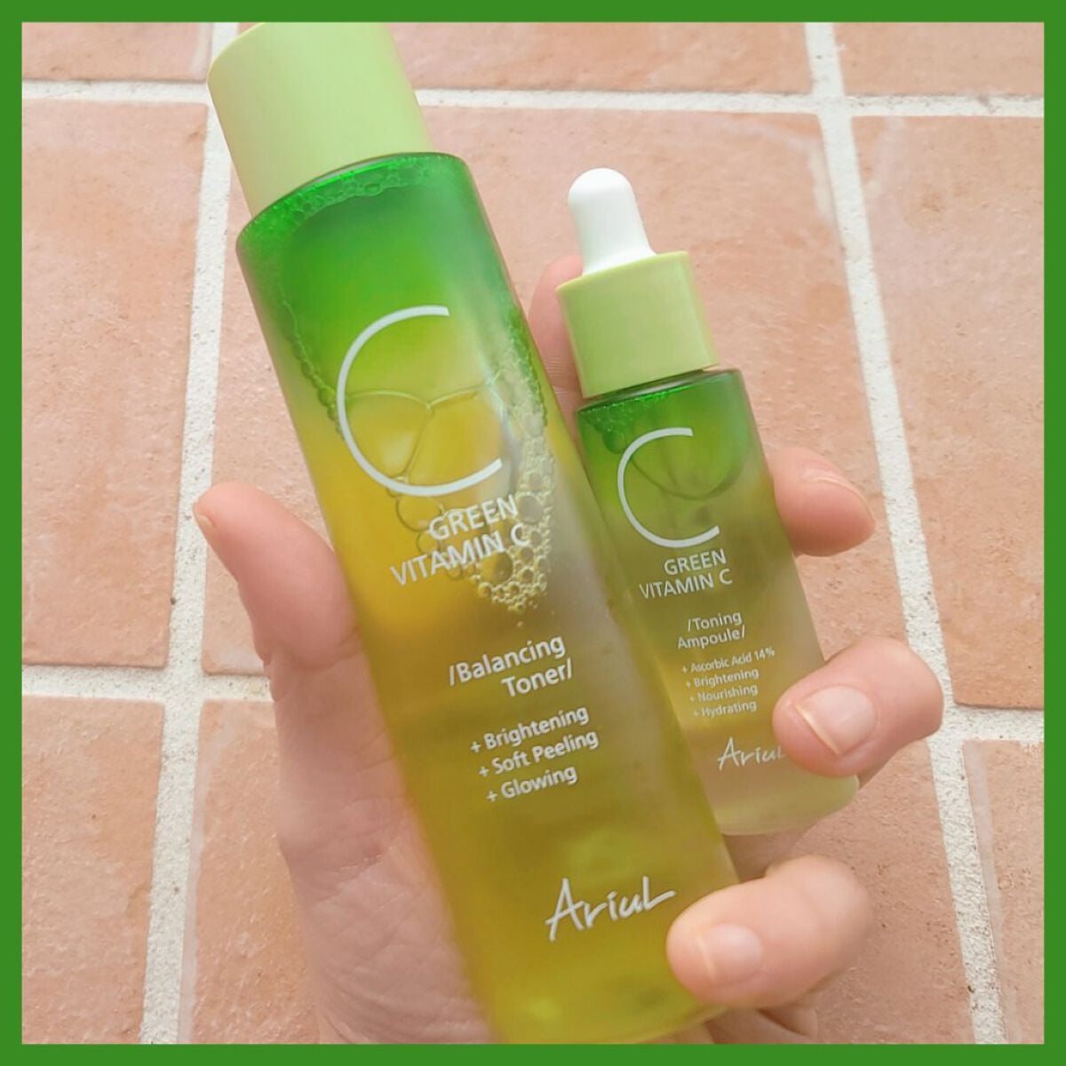 アリウル グリーンビタミンC トーニングセラム(アンプル)/Ariul/美容液を使ったクチコミ(2枚目)