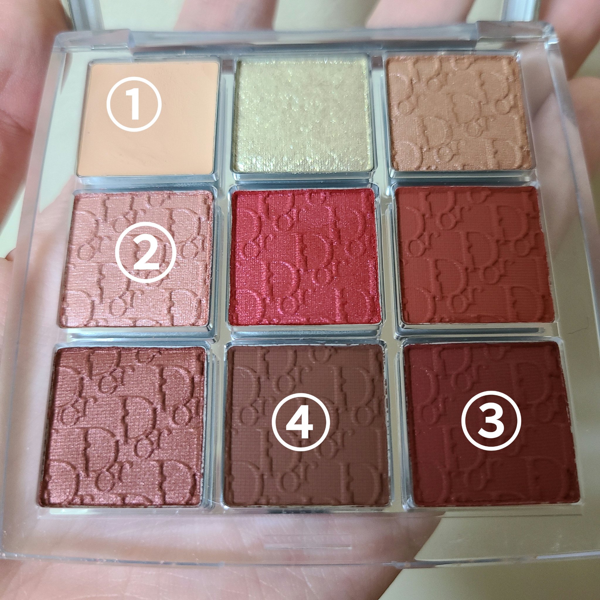 ディオール バックステージ アイ パレット 009 バーガンディー/Dior/アイシャドウパレットを使ったクチコミ（2枚目）