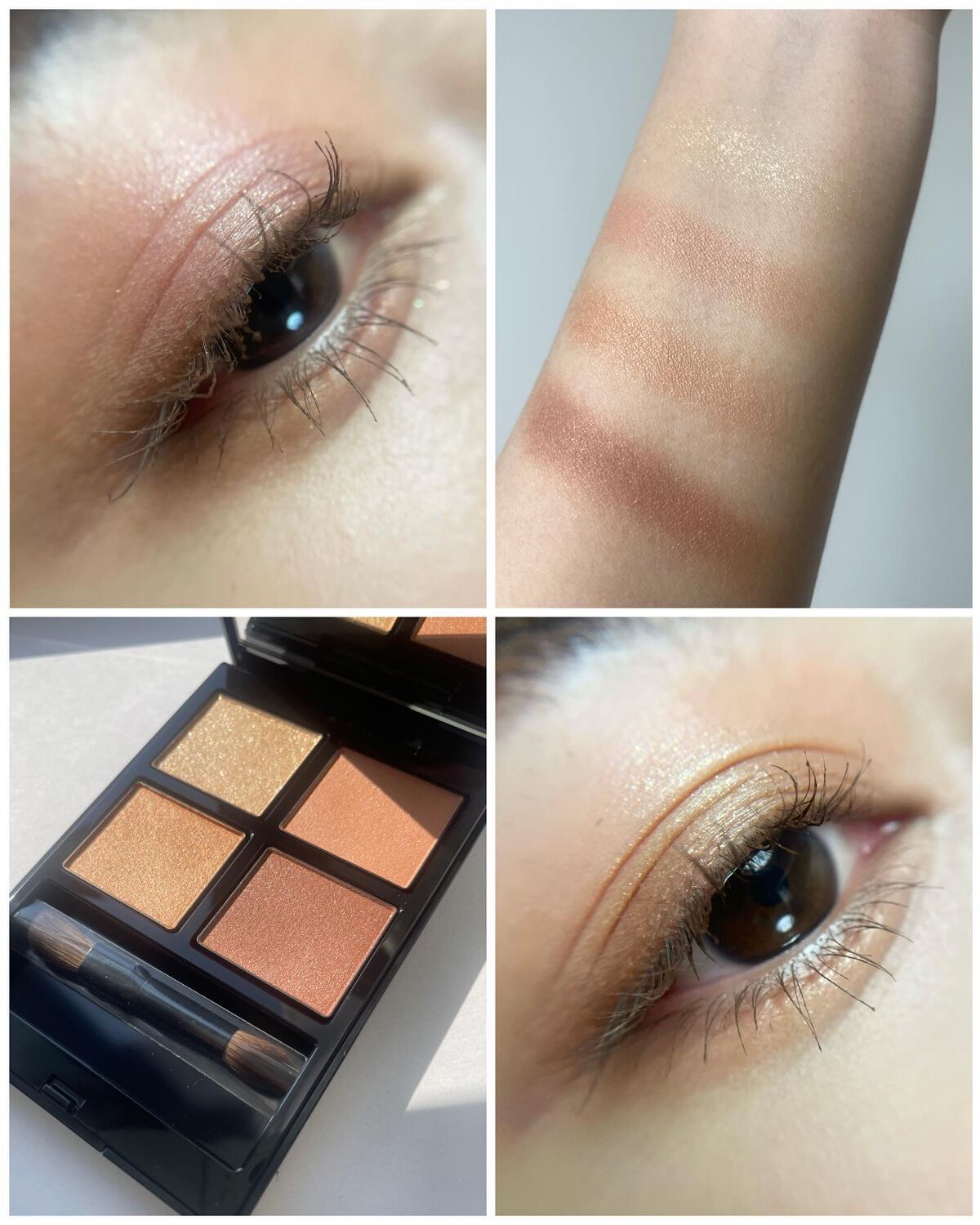 ADDICTION 004.タイムレスゴールドが良すぎて今日はアレンジして使ってみた🫰💕

タイムレスゴールドでベージュベースの下地を作ってからピンクをプラス。
今日は少し青みのピンクを足したけど、もっとコーラル系を足してもきっとかわい