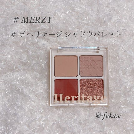 ザ ヘリテージ シャドウパレット/MERZY/アイシャドウパレットを使ったクチコミ(1枚目)