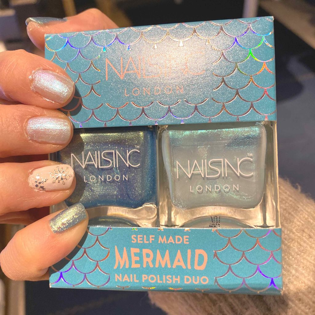 スパークル ライク ア ユニコーン ネイルポリッシュデュオ/nails inc./マニキュアを使ったクチコミ(2枚目)