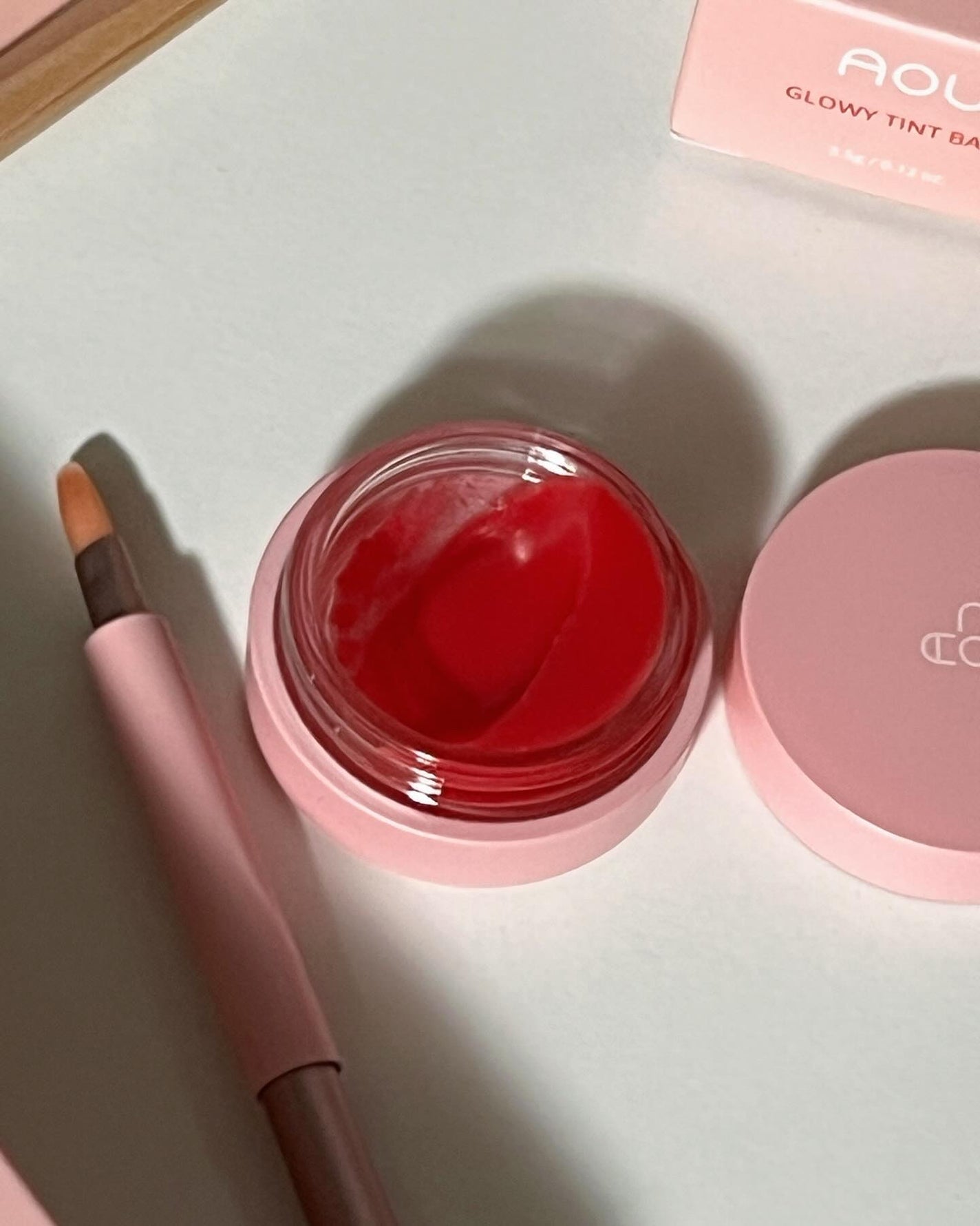 GLOWY TINT BALM/AOU/リップグロスを使ったクチコミ(1枚目)