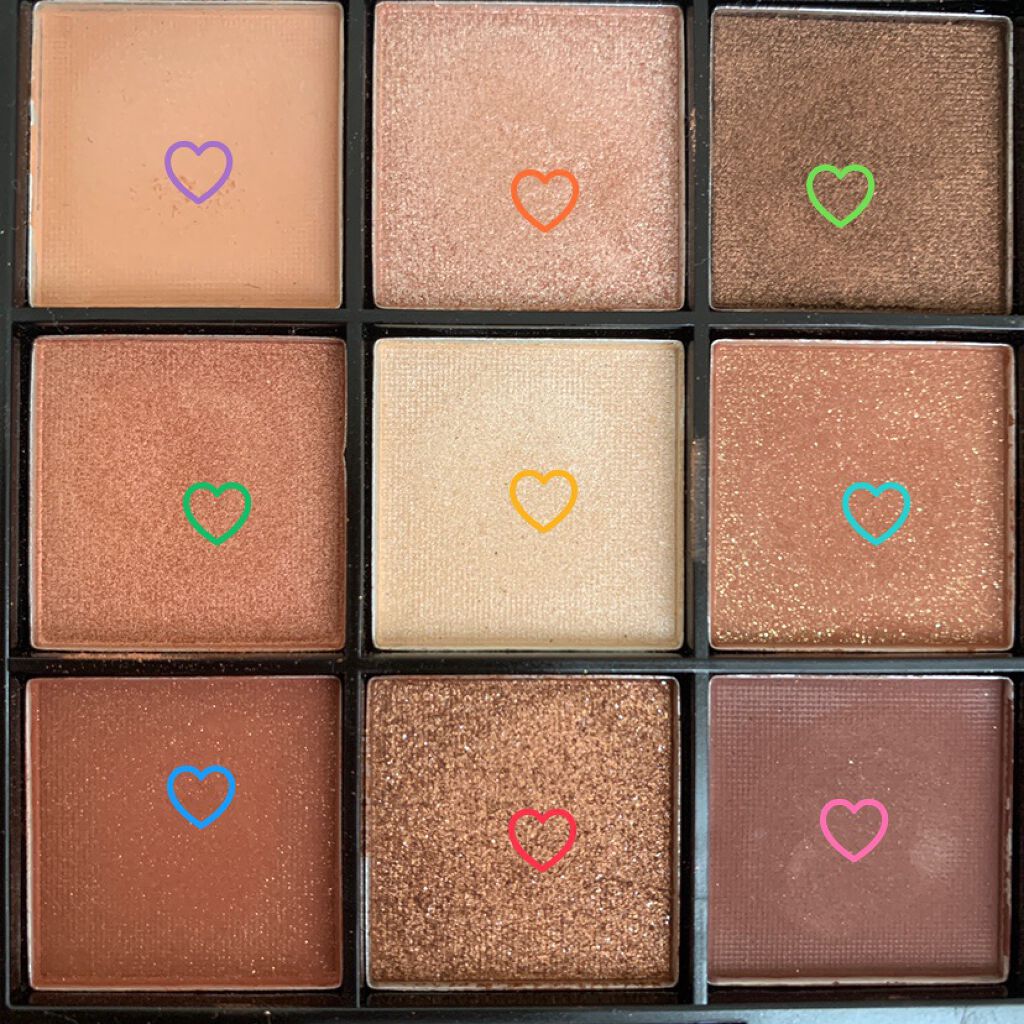 UR GLAM　BLOOMING EYE COLOR PALETTE/U R GLAM/アイシャドウパレットを使ったクチコミ（2枚目）