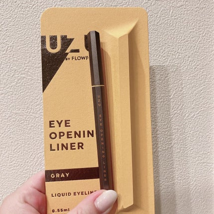 EYE OPENING LINER/UZU BY FLOWFUSHI/リキッドアイライナーを使ったクチコミ(1枚目)
