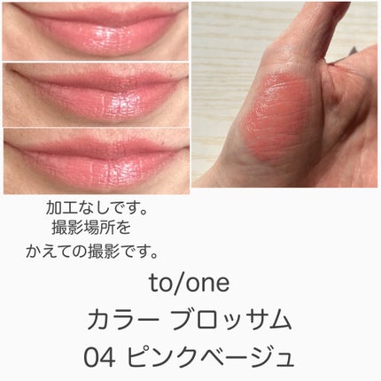 トーン カラー ブロッサム 04/to/one/口紅の画像
