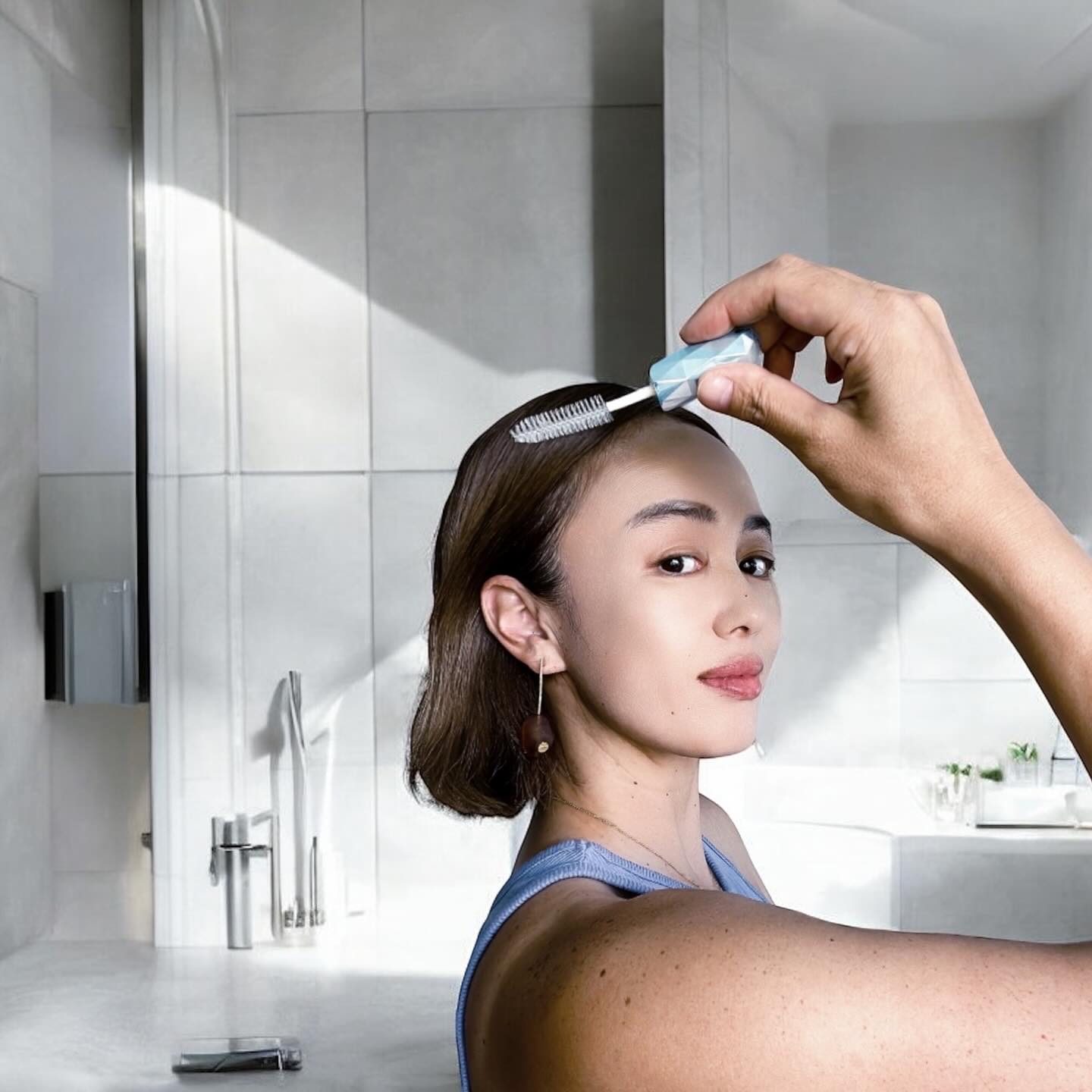 ウォーターインマトメイク　ブルー/ululis/プレスタイリング・寝ぐせ直しを使ったクチコミ（3枚目）