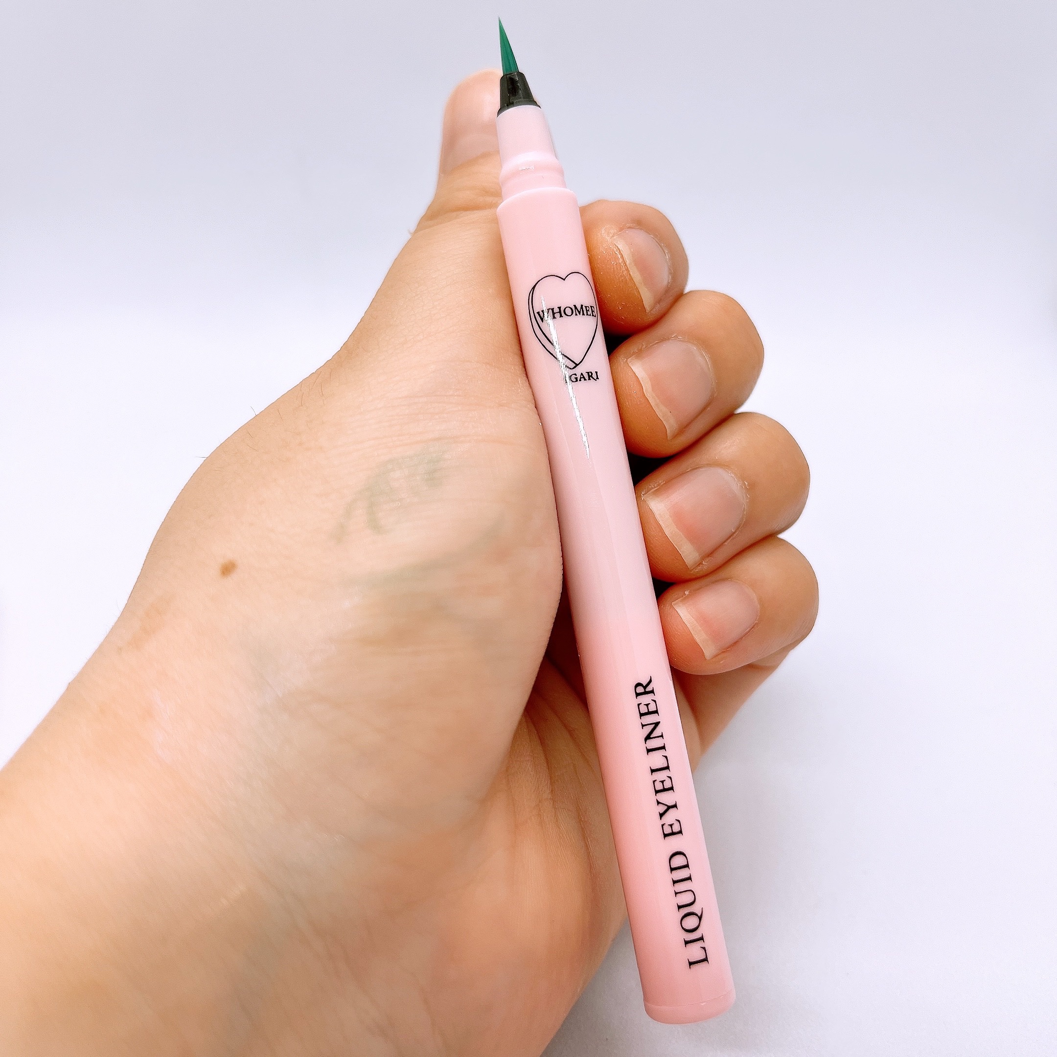 リキッドアイライナー デニムブルー/WHOMEE/リキッドアイライナーを使ったクチコミ（3枚目）