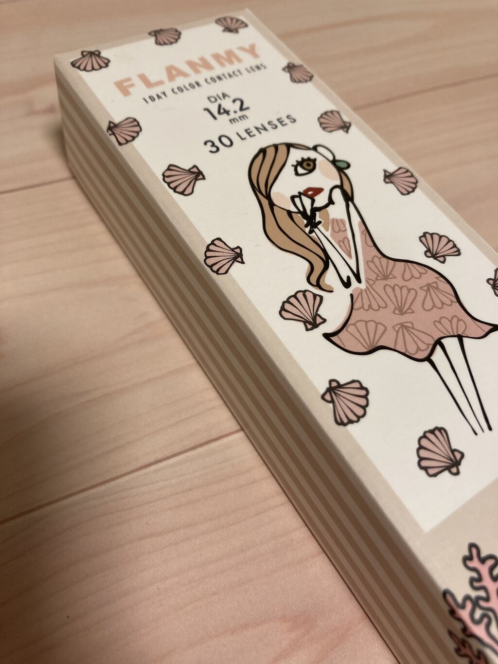 FLANMY 1day シェルサンドミルク/FLANMY/ワンデー（１DAY）カラコンを使ったクチコミ（1枚目）