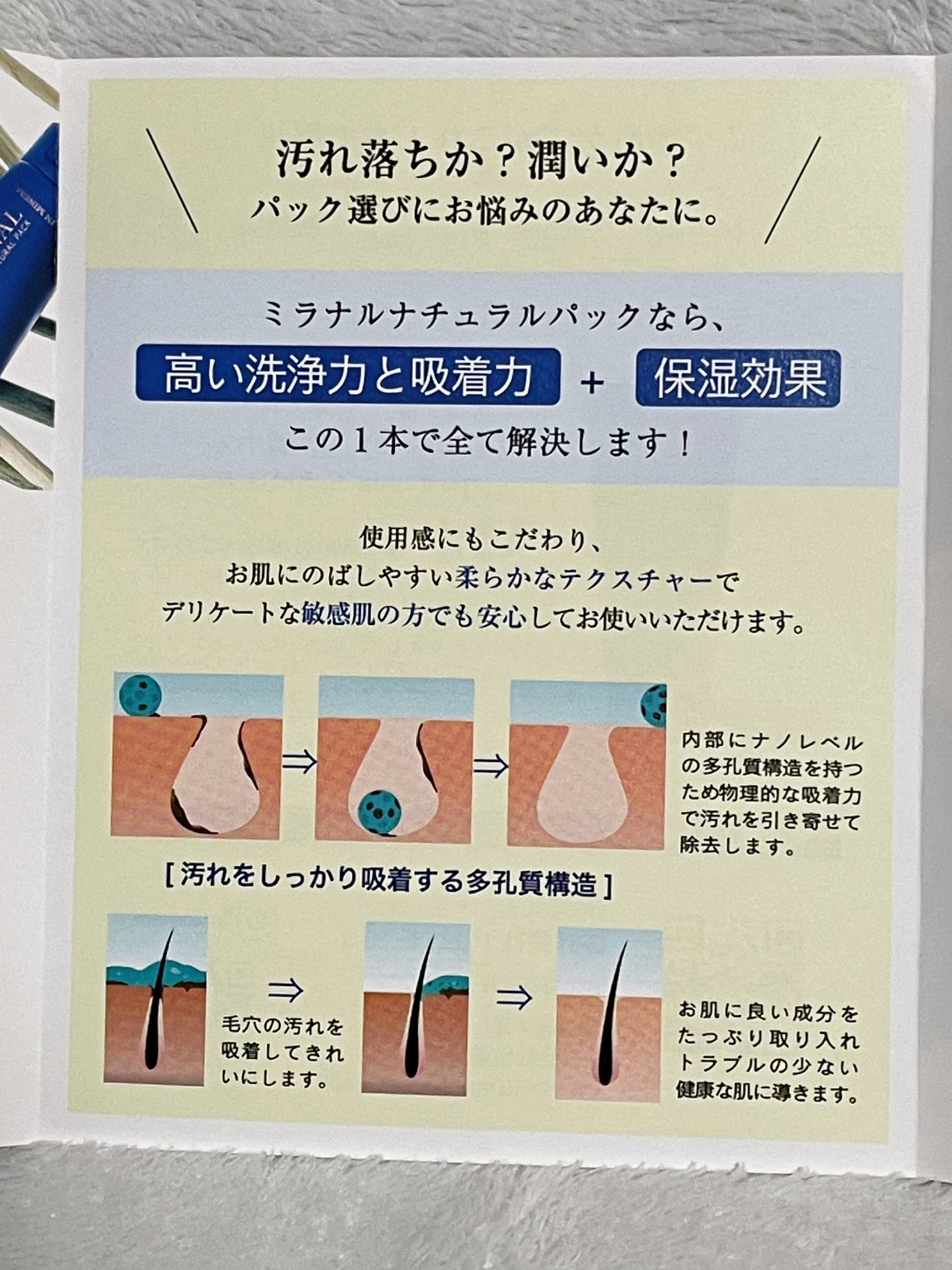 ナチュラルパック /MIRANAL/洗い流すパック・マスクを使ったクチコミ(5枚目)