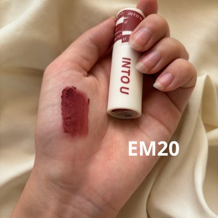 スーパーマットリップ&チークマッド/INTO U/口紅を使ったクチコミ(3枚目)