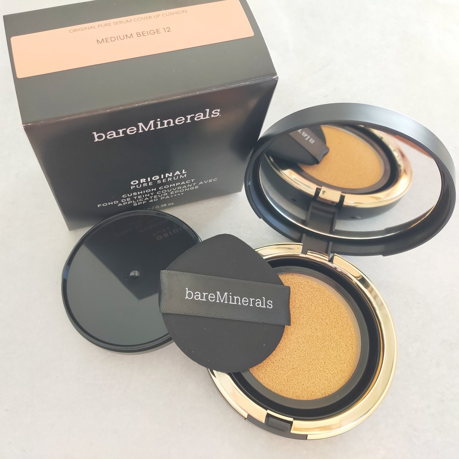 オリジナル ピュア セラム カバーアップ クッション ミディアムベージュ 12/bareMinerals/クッションファンデーションを使ったクチコミ（1枚目）