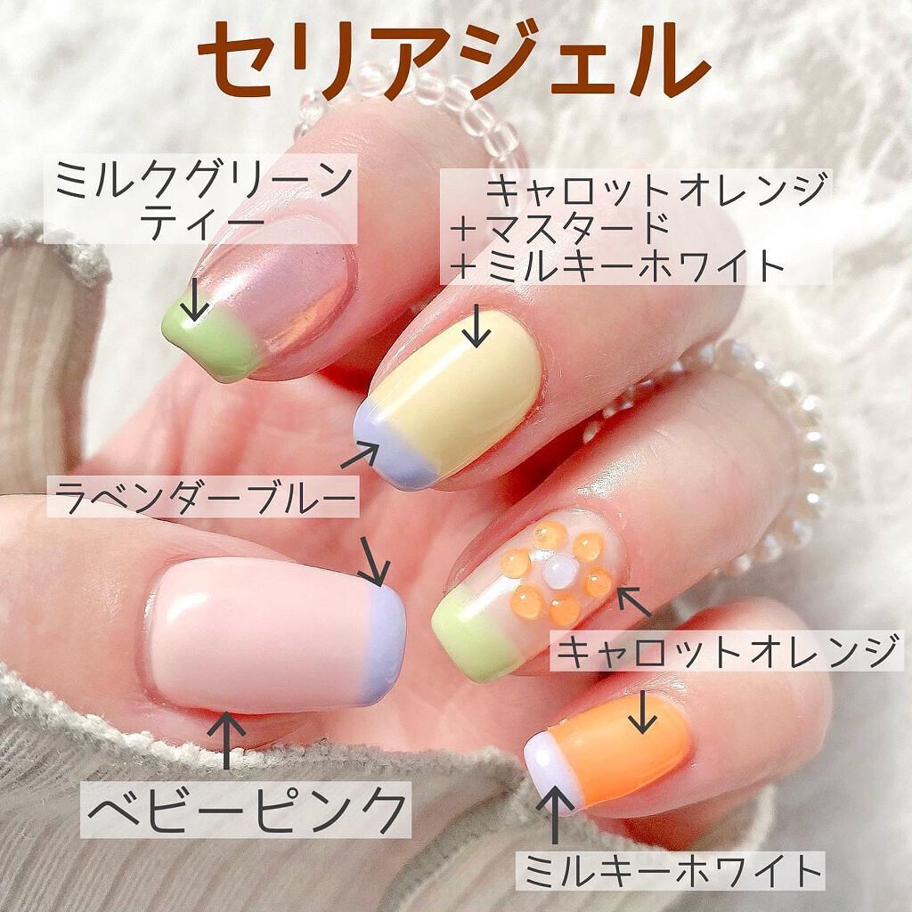 ジェルネイル（ライト対応）/セリア/ジェルネイルを使ったクチコミ（1枚目）