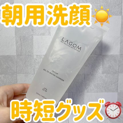 ラゴム ジェルトゥウォーター クレンザー(朝用洗顔)/LAGOM /その他洗顔料を使ったクチコミ(1枚目)