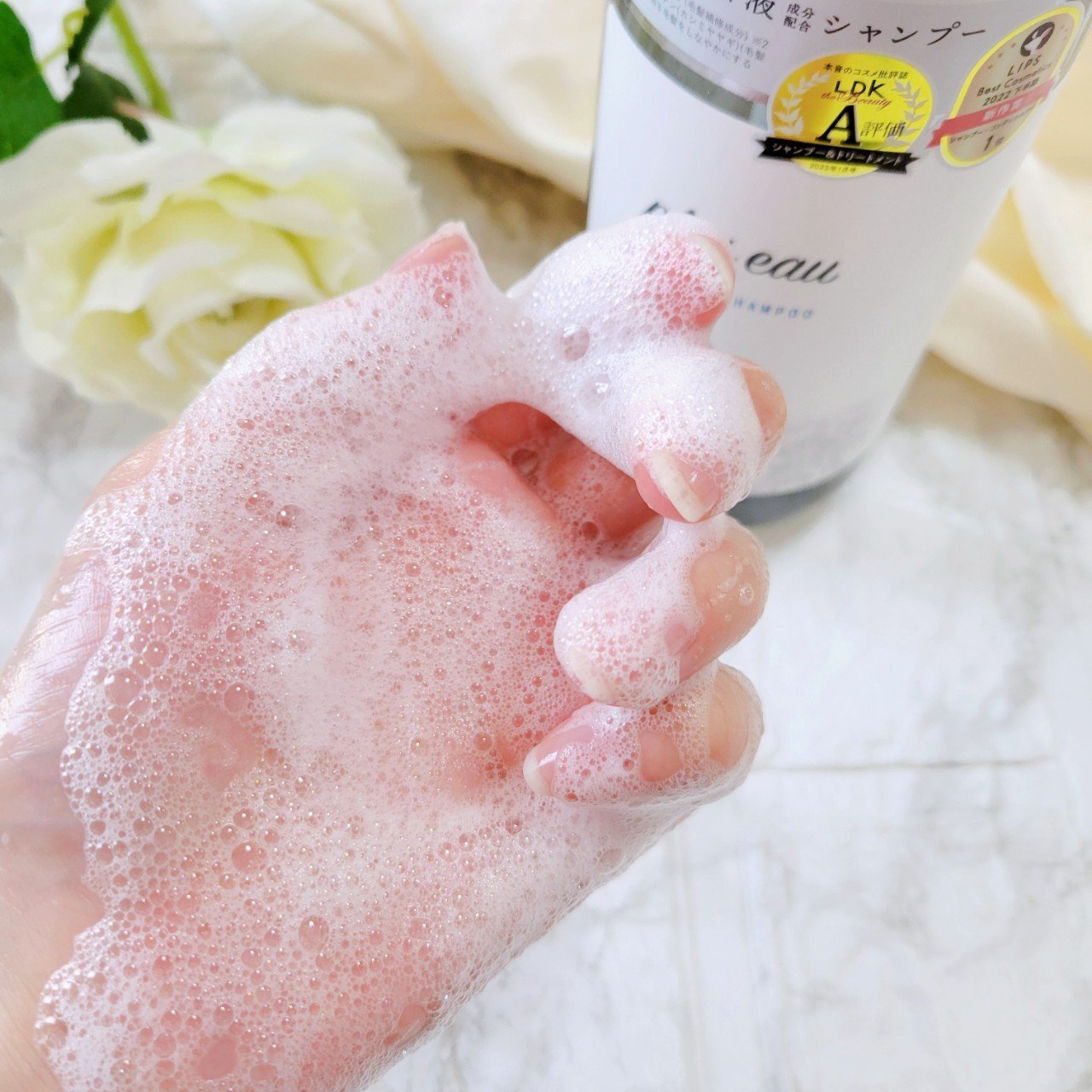 メロウシャンプー/メロウトリートメント/plus eau/市販シャンプーを使ったクチコミ（3枚目）